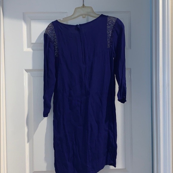 🟢 5/$20 Bundle: H&M Blue Dress with Lace - Picture 3 of 4